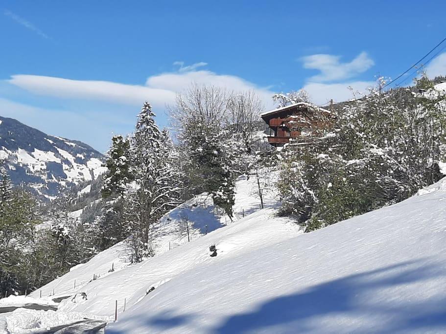 Alpine Cottage With Exceptional View Mayrhofen Kültér fotó